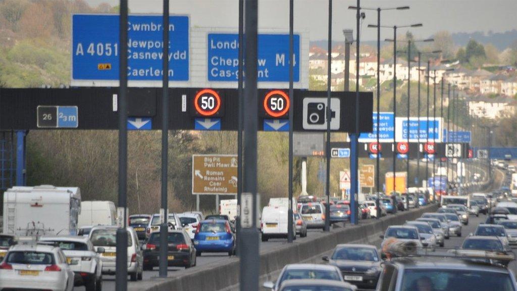 M4 near Malpas