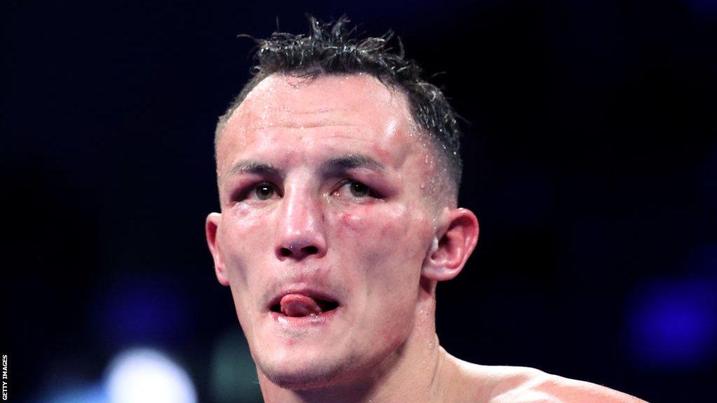 Josh Warrington looks gutted after defeat