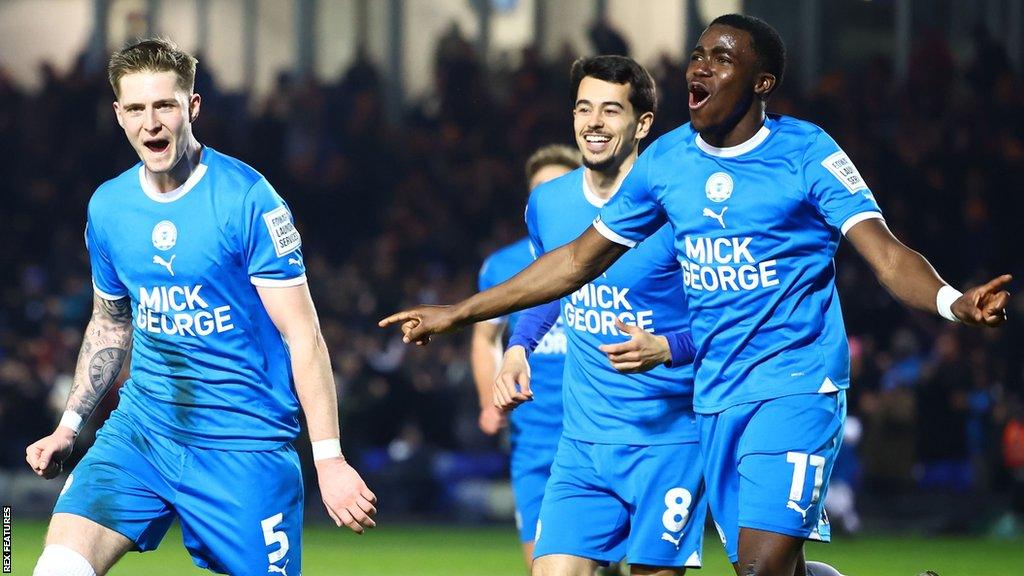 Josh Knight's goal was his fourth of the season for Peterborough