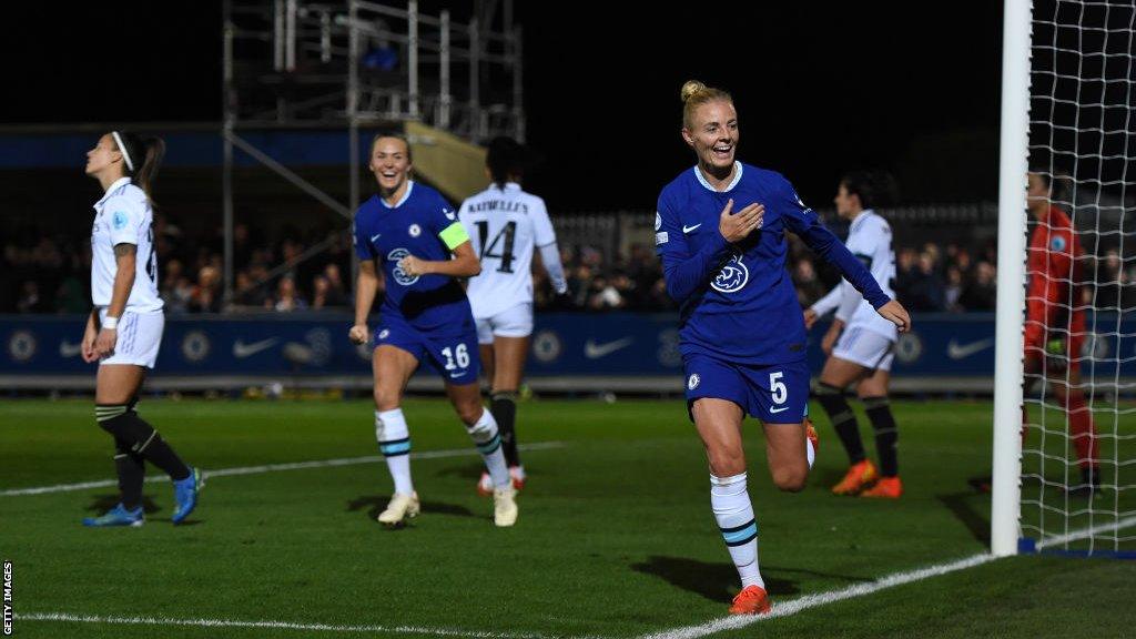 Chelsea players celebrate