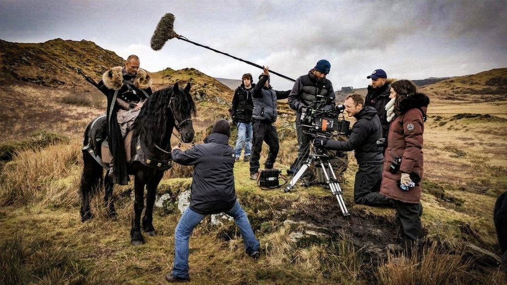 Filming for the film Beddgelert