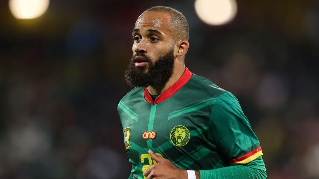 Bryan Mbuemo in a Cameroon shirt