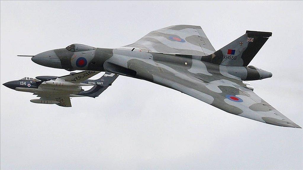 Vulcan and Sea Vixen at Yeovilton Air Day 2011