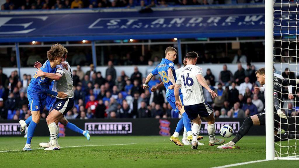Jay Stansfield scores for Birmingham