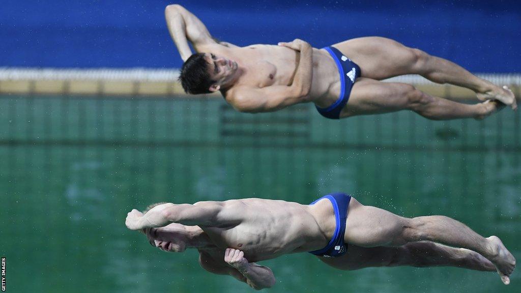 GB diving pair Jack Laugher and Chris Mears (top)