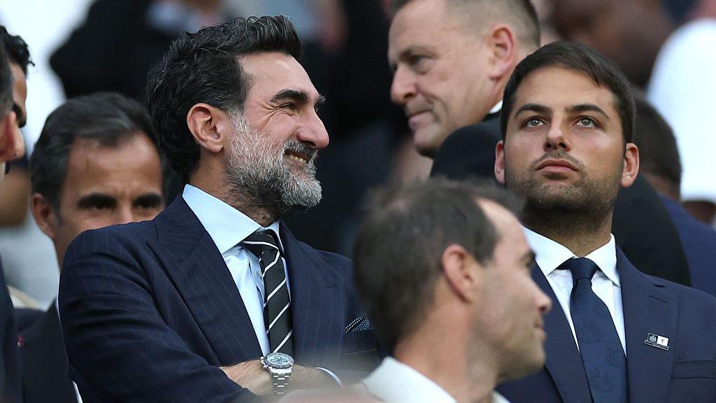 Newcastle United chairman Yasir Al-Rumayyan and fellow owner Jamie Reuben