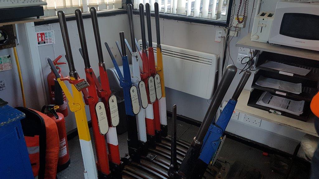 Bells, levers and mechanical frames have kept trains on the right tracks