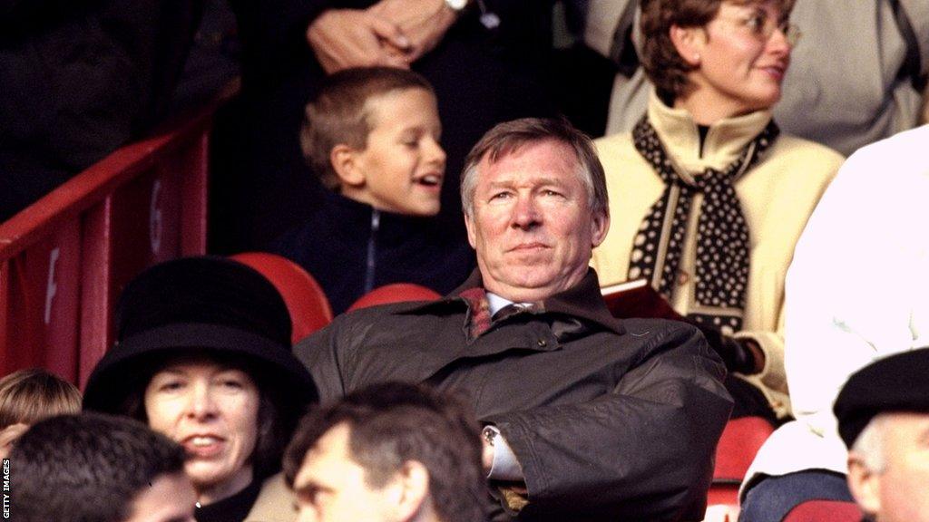 Sir Alex Ferguson at The Racecourse in 1999