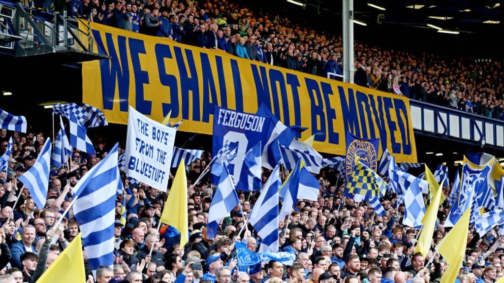 Everton fans at Goodison Park