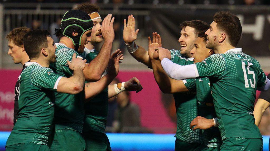 Ealing players celebrate 