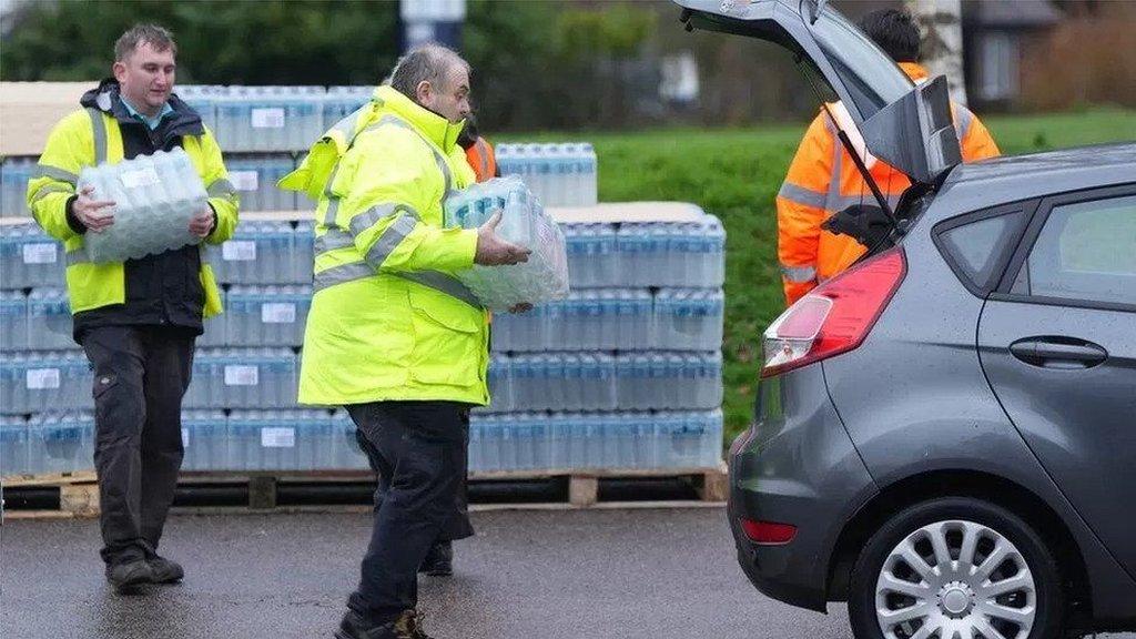 Bottled water station