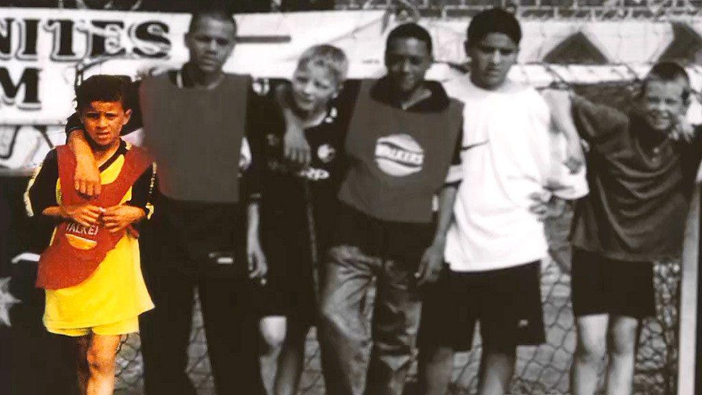 England and Tottenham star Kyle Walker at a FURD session, age nine