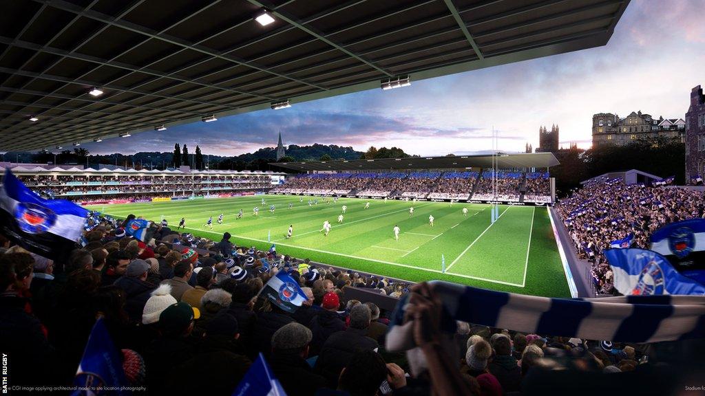 The proposed view inside the Recreation Ground after redevelopment