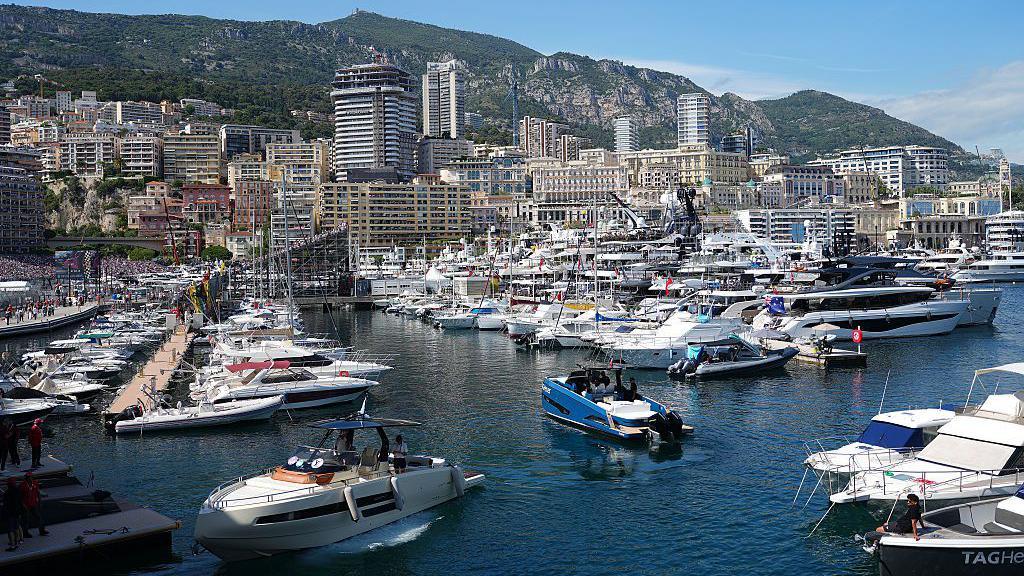  Boats in the harbour during qualifying 