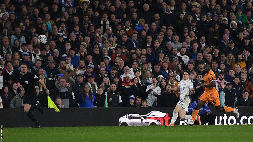 Dan James scores the winner