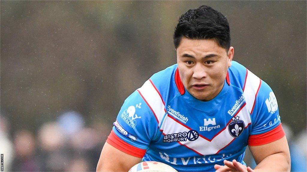 Mason Lino in action for Wakefield Trinity in 2024