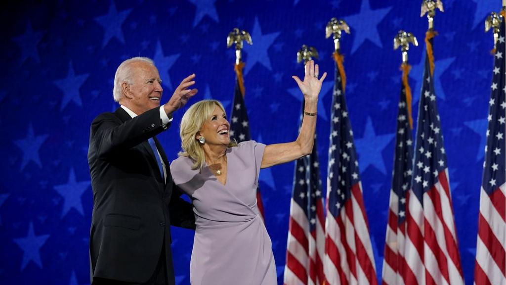 Joe Biden and his wife Jill Biden