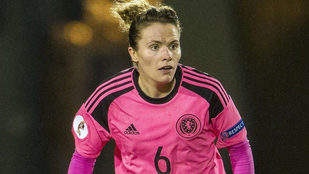 Scotland midfielder Jo Love