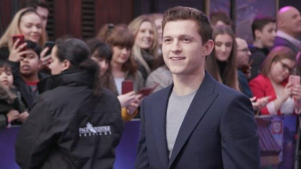 Tom Holland at Onward Premiere