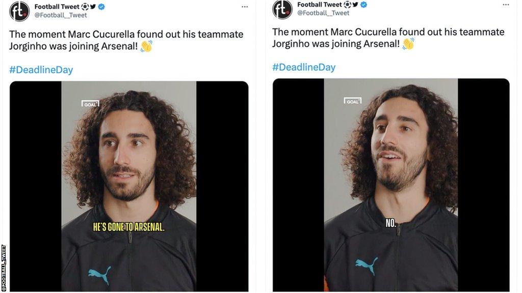 Cucurella got the news about Jorginho whilst discussing his talents in a media interview