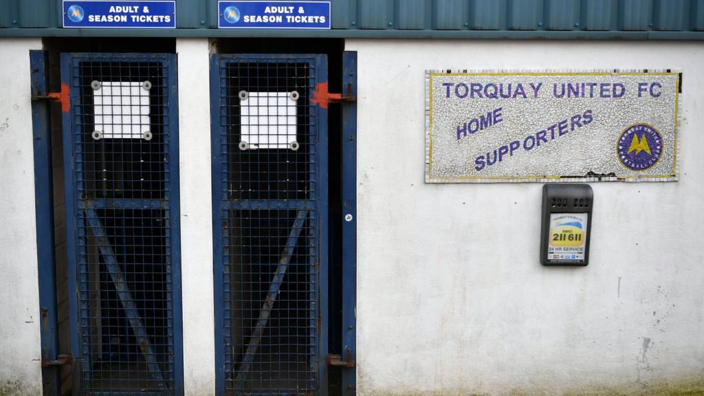 Torquay United's Plainmoor stadium