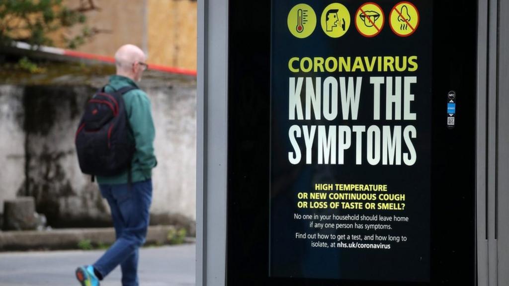 Coronavirus poster in Glasgow