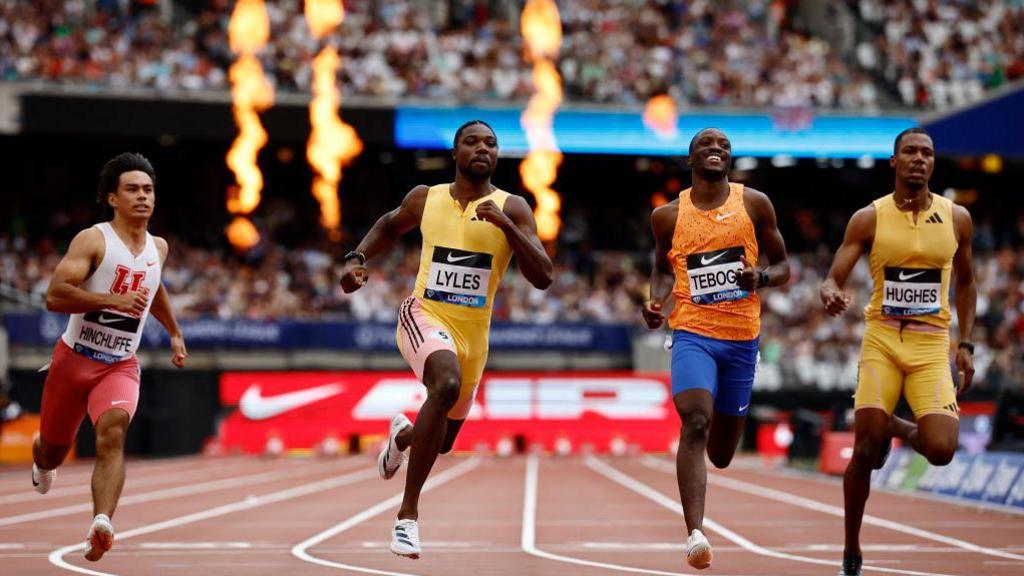 Noah Lyles wins nan 100m astatine nan London Diamond League successful 2024
