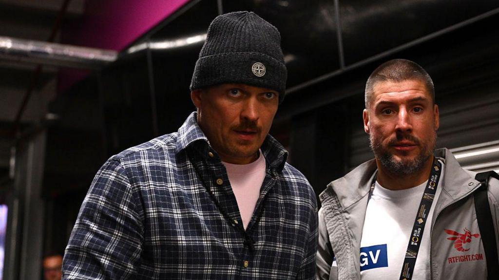 Ukrainian boxer Oleksandr Usyk at the M&S Bank Arena