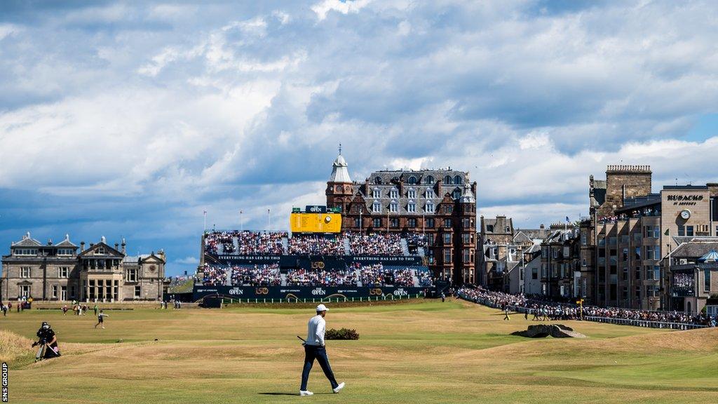 Tiger Woods at St Andrews