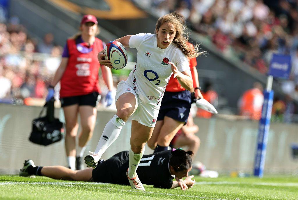 Abby Dow scores in the first half