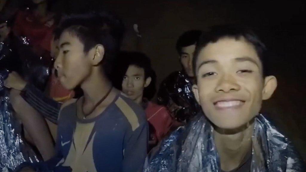 Thai boys in cave