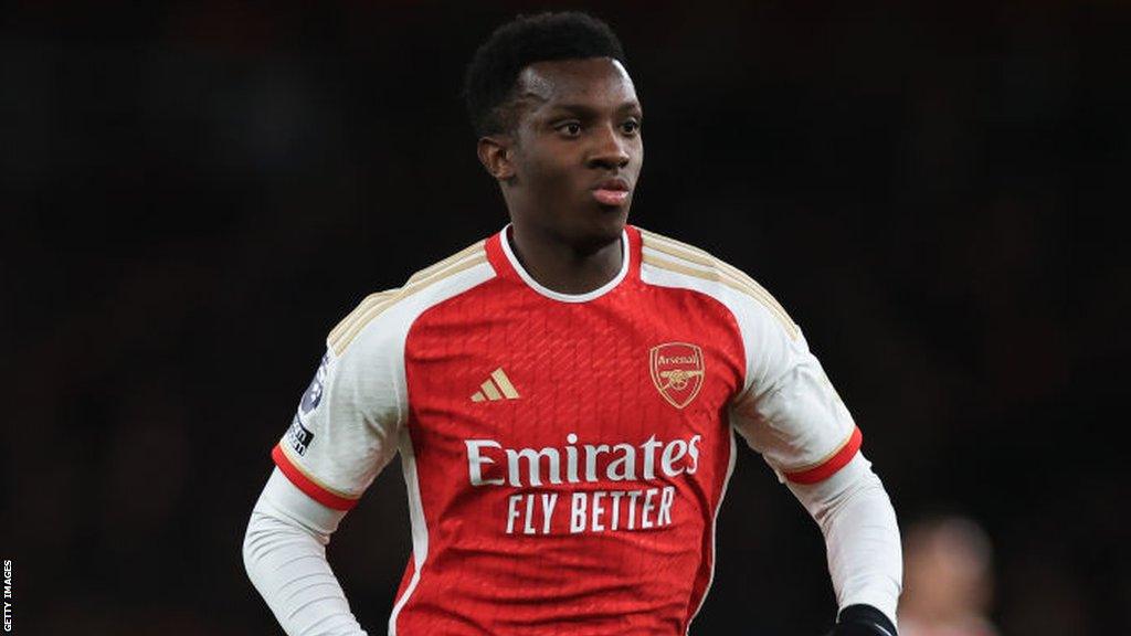 Arsenal striker Eddie Nketiah