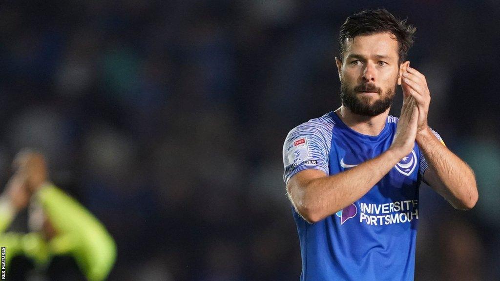 Portsmouth defender Joe Rafferty during a League One match.