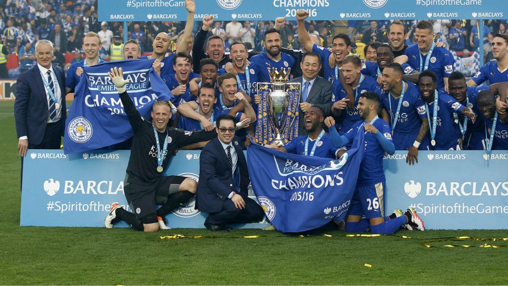 Leicester win the Premier League