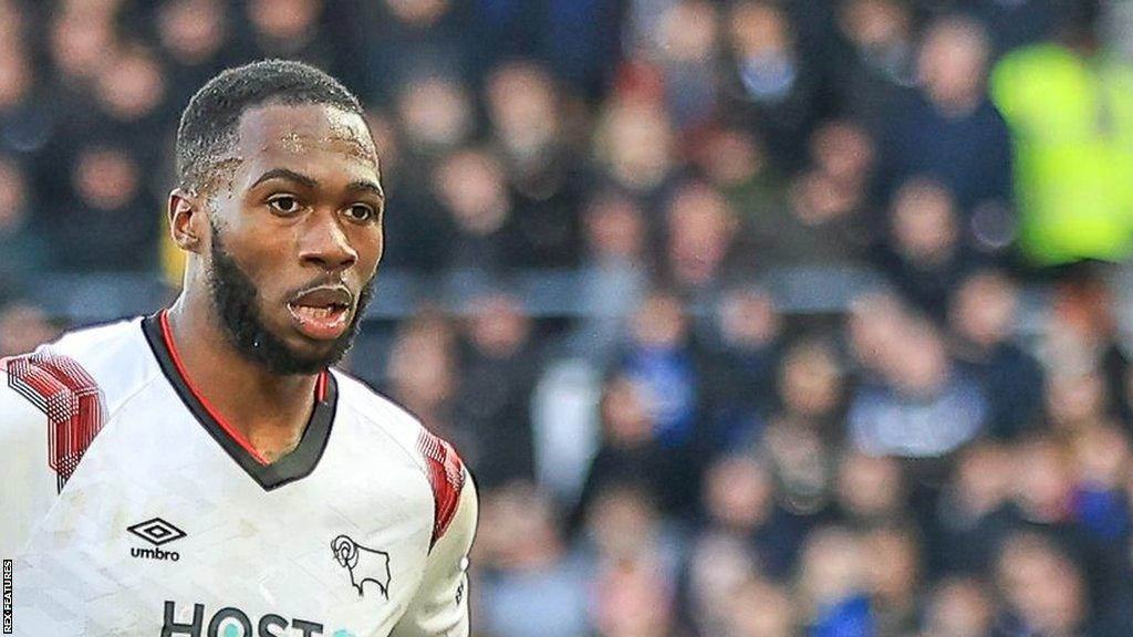 Corey Blackett-Taylor in action for Derby County