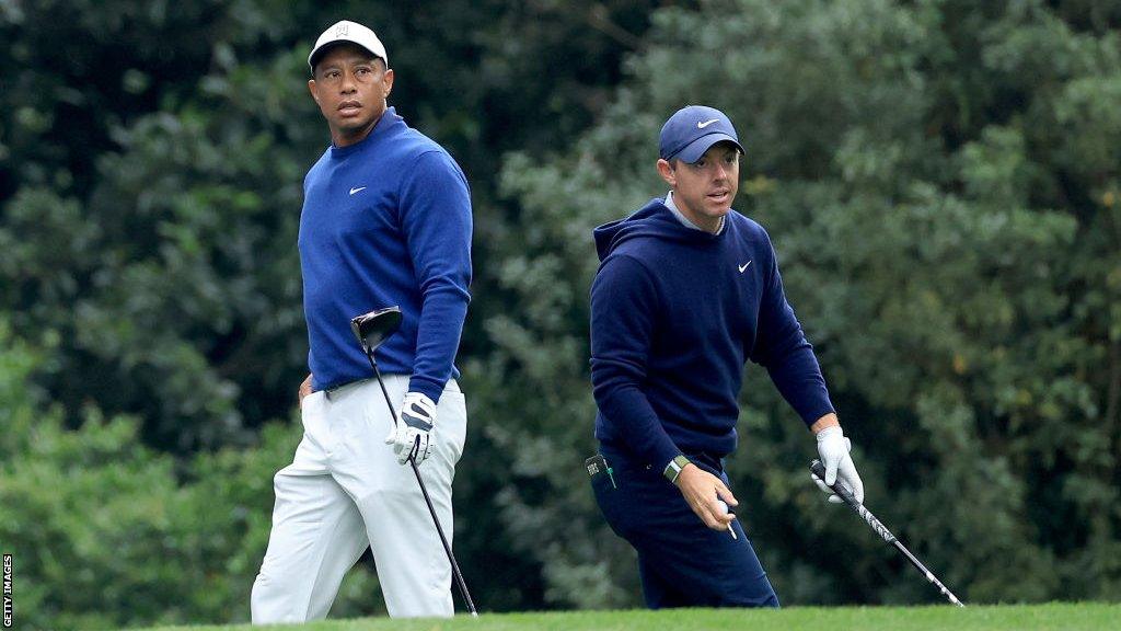 Tiger Woods and Rory McIlroy