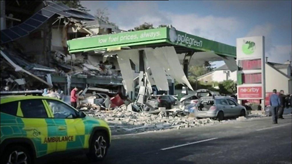 Scene at service station