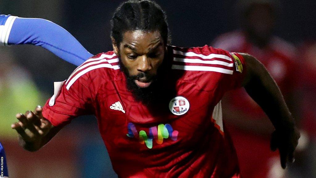 Anthony Grant playing for Crawley Town