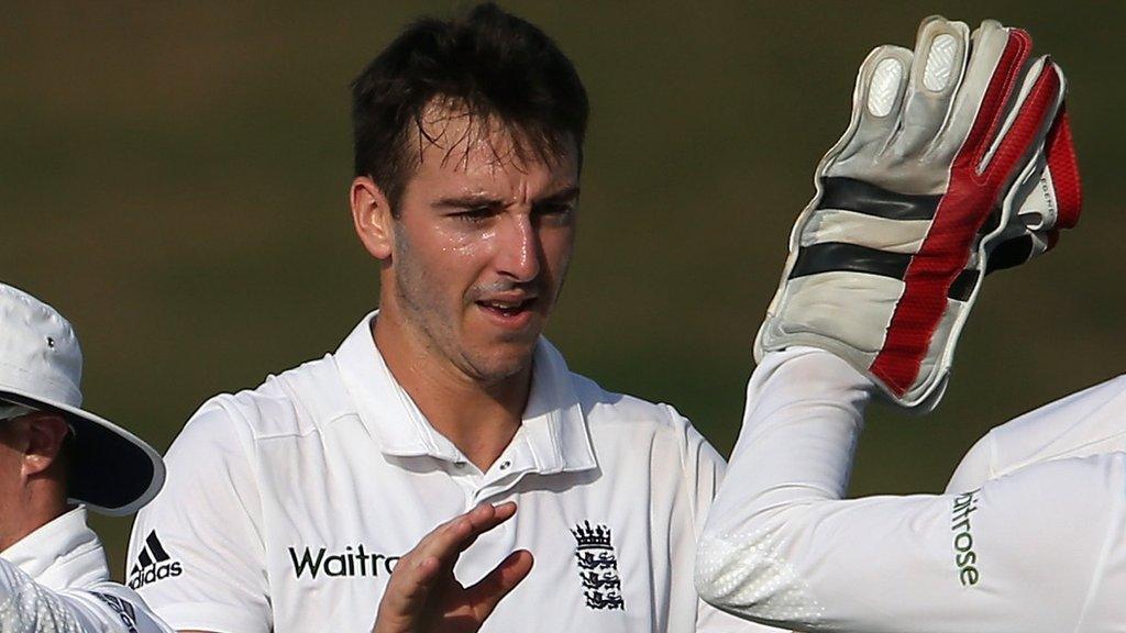 Toby Roland-Jones playing for England Lions