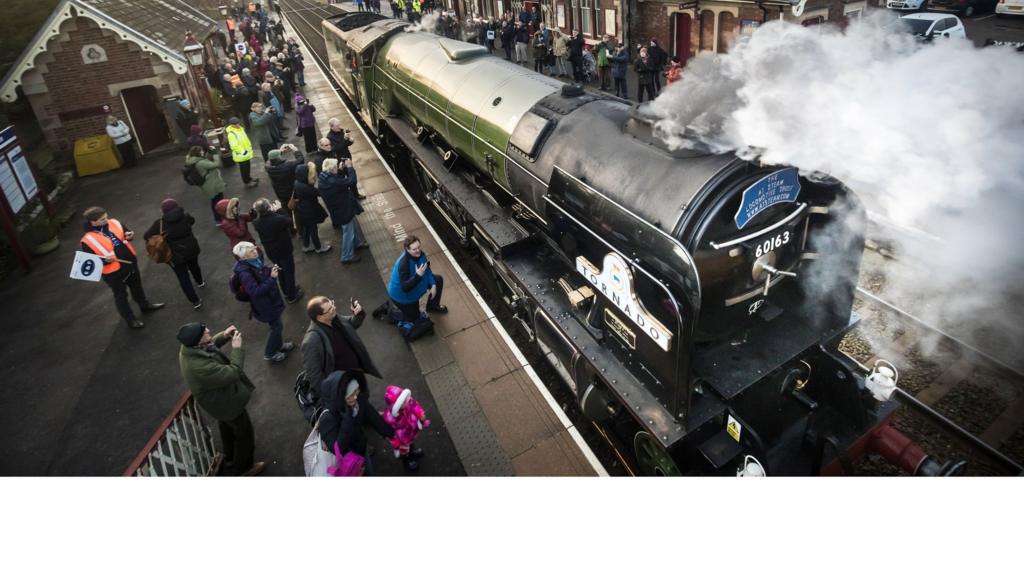 The Tornado locomotive at Appleby station