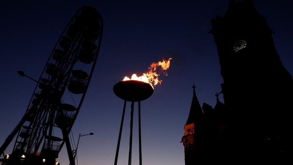 Beacon in Cardiff Bay