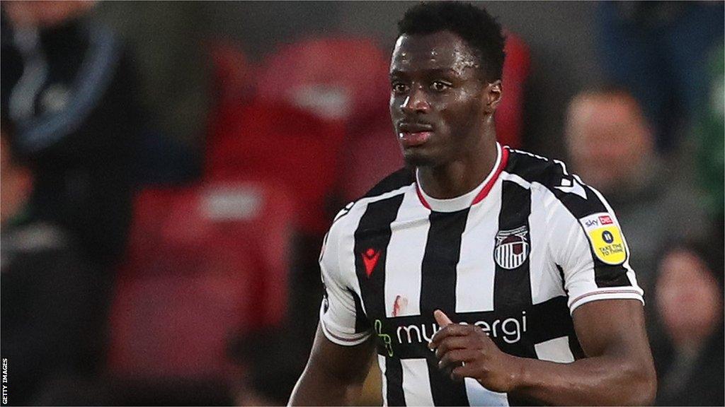 Josh Emmanuel in action for Grimsby