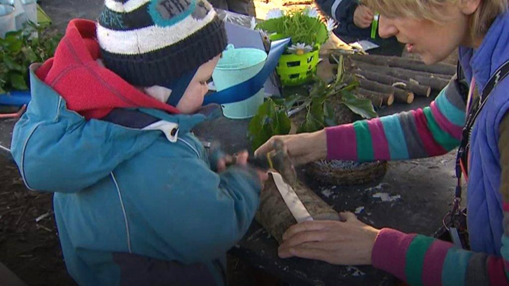 Children at a nursery