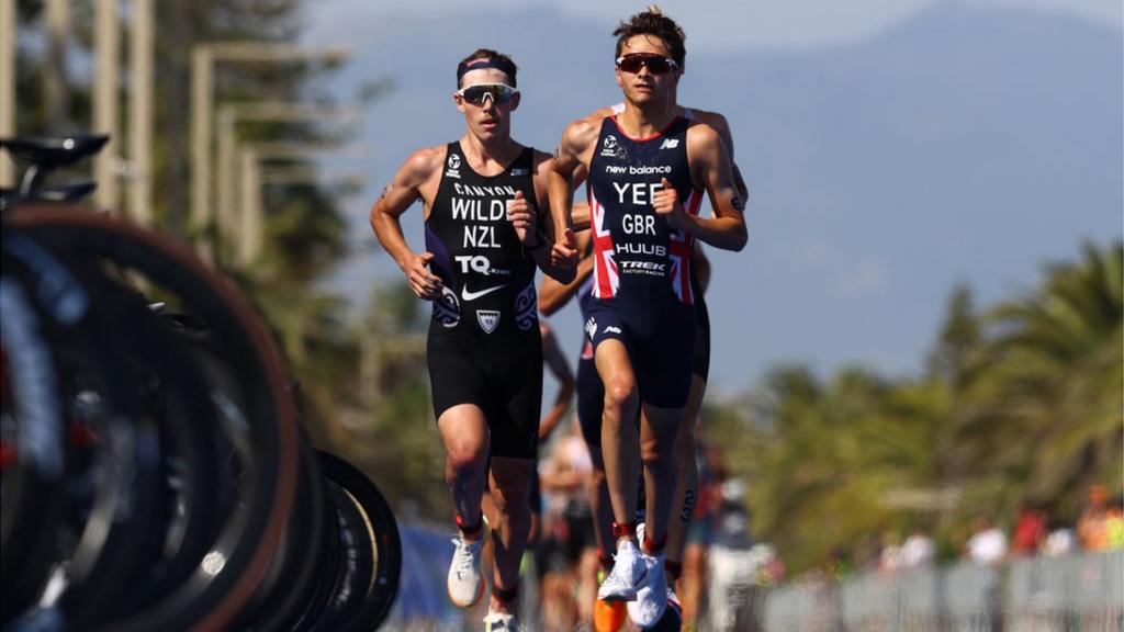 Alex Yee competing in Cagliari