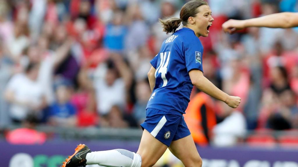 Fran Kirby celebrates