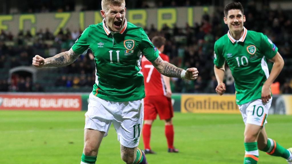 James McClean celebrates