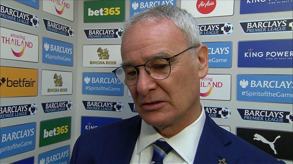 Leicester manager Claudio Ranieri