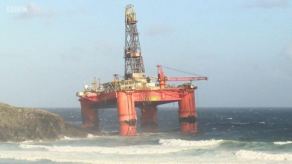 Oil rig off Isle of Lewis