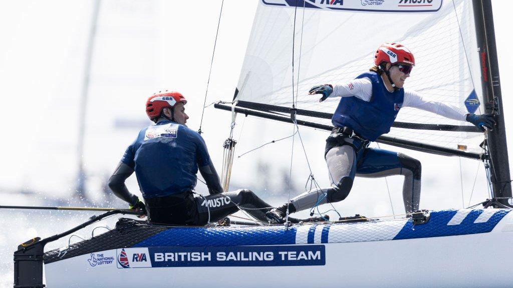 John Gimson and Anna Burnet sailing