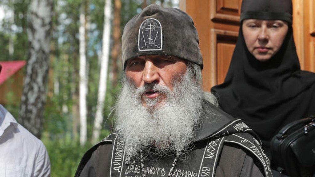 Father Sergiy at Sredneuralsk in June 2020